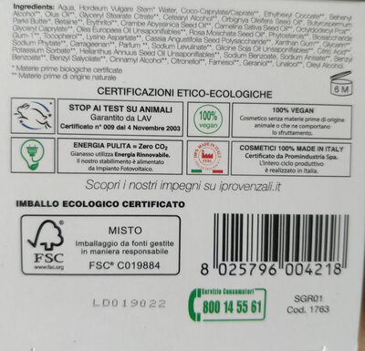 Crema viso 24 h biologica nutriente