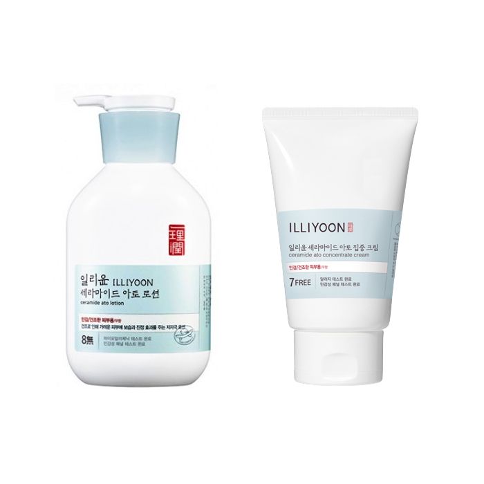 ILLIYOON Ceramide Ato Concentrate Cream - 200ml With Ceramide Ato Lotion - 350ml