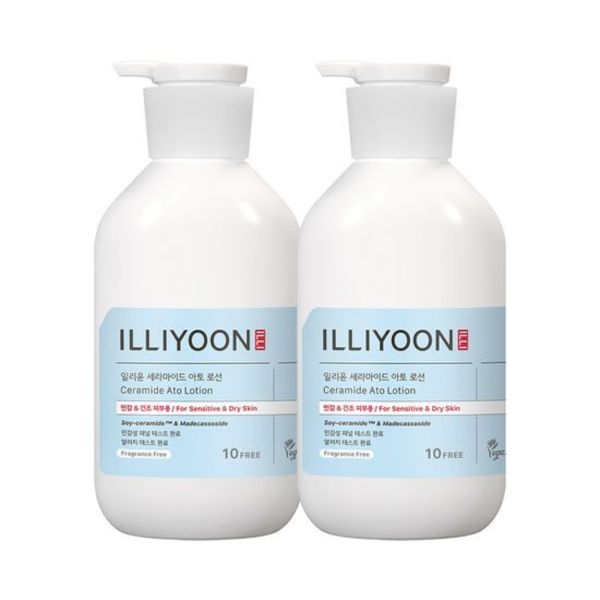 ILLIYOON Ceramide Ato Lotion Double Set - 600ml + 600ml