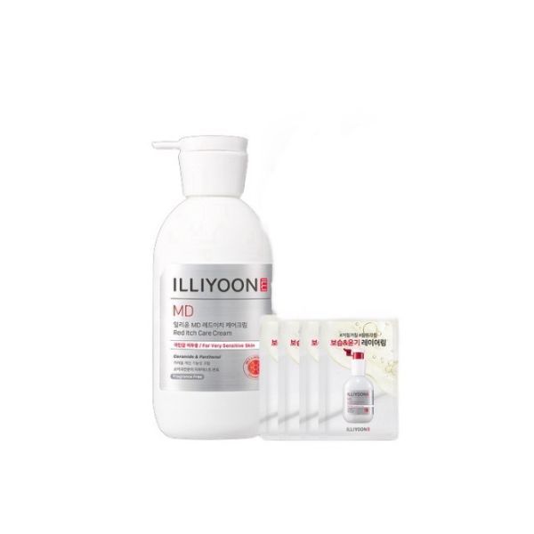 ILLIYOON MD Red-ltch Care Cream + MD Red-Itch Oil Special Set - 330ml+5ml x4