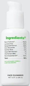 ingredients Face Cleanser