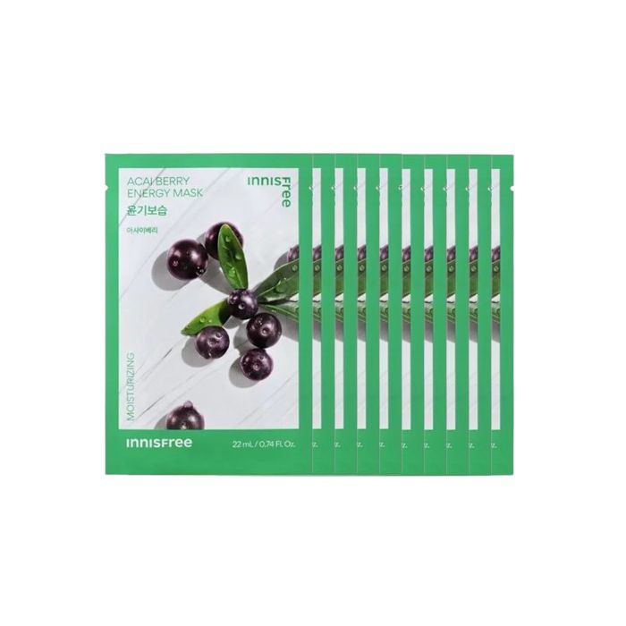 innisfree Active Mask - Acai Berry (10ea) Set