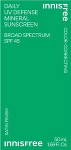 innisfree Daily UV Defense Mineral Sunscreen Broad Spectrum SPF 45