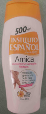 Loción corporal Arnica Piernas Cansadas