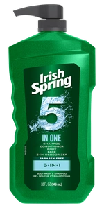 Irish Spring 5 In 1 Hair, Face, And Body Wash