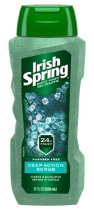Irish Spring Deep Action Scrub Body Wash
