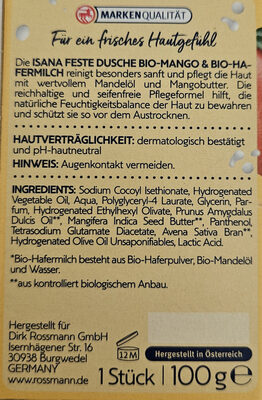 Feste Dusche Bio-Mango Bio-Hafermilch