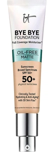 it Cosmetics Bye Bye Foundation Oil Fee Matte Full Coverage Moisturizer Spf 50+