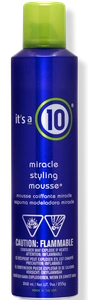 It's a 10 Miracle Styling Mousse With 10 Benefits
