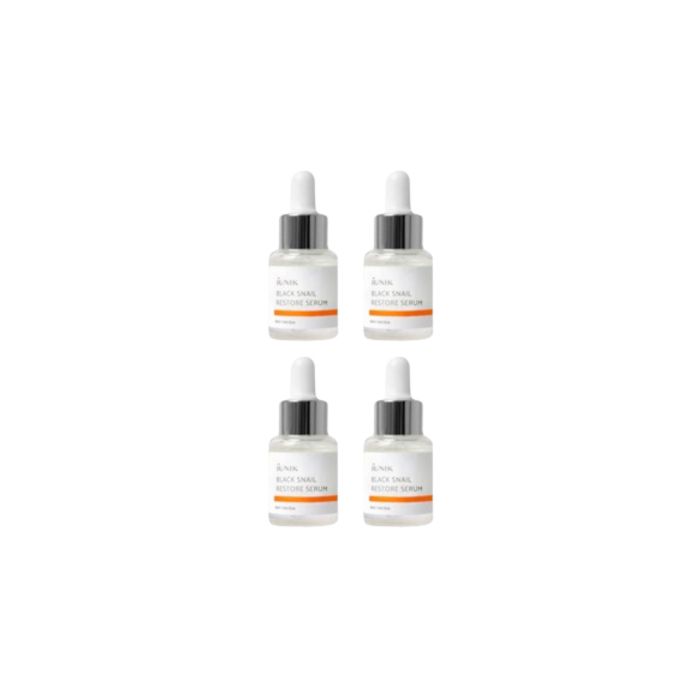 iUNIK Black Snail Restore Serum - 15ml (4ea) Set