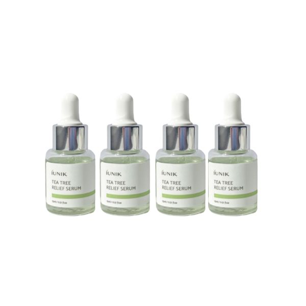 iUNIK Tea Tree Relief Serum 15ml (4ea) Set