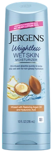 JERGENS Weightless Wet Skin Moisturizer Argan Oil