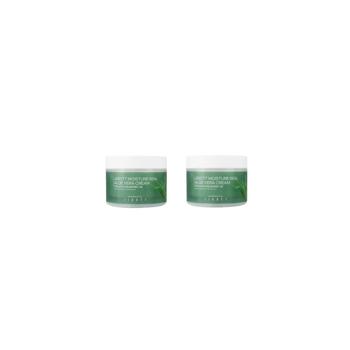 Jigott Moisture Real Aloe Vera Cream - 150ml (2ea) Set
