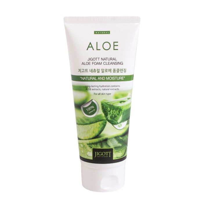 Jigott Natural Foam Cleansing No.Aloe Vera - 180ml