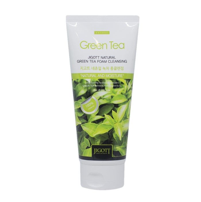 Jigott Natural Foam Cleansing  No.Green Tea- 180ml