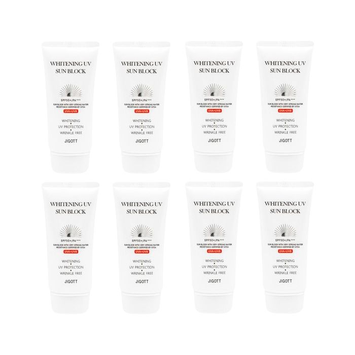 JIGOTT Whitening UV Sun Block SPF 50+/PA+++ (8ea) Set