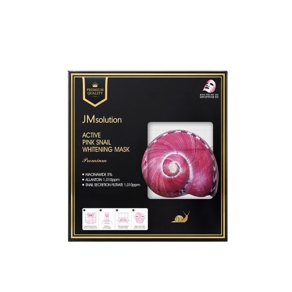 JMsolution Active Pink Snail Whitening Mask Premium - 33ml*5ea
