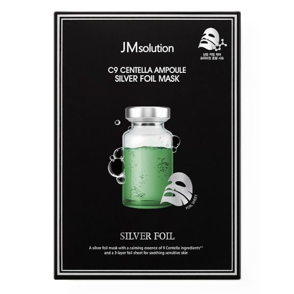 JMsolution C9 Centella Ampoule Silver Foil Mask - 10pcs