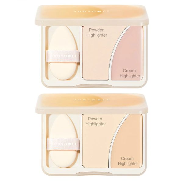 Judydoll Dual-Color Highlighter Palette - 8g