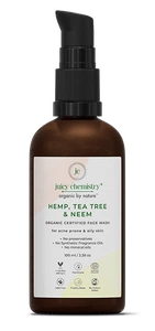 juicy chemistry Hemp, Tea Tree & Neem Organic Face Wash