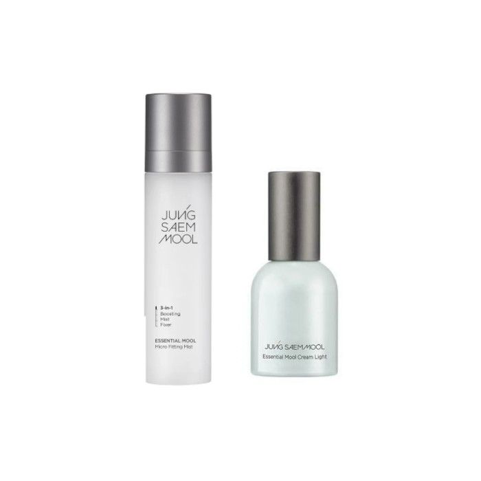 JUNGSAEMMOOL Essential Mool Micro Fitting Mist - 120ml (1ea) + Essential Mool Cream Light - 30ml (1ea) Set