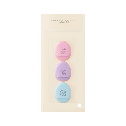 JUNGSAEMMOOL Skinny-tap Puff (Macaron Edition) - 1 set (3 items)