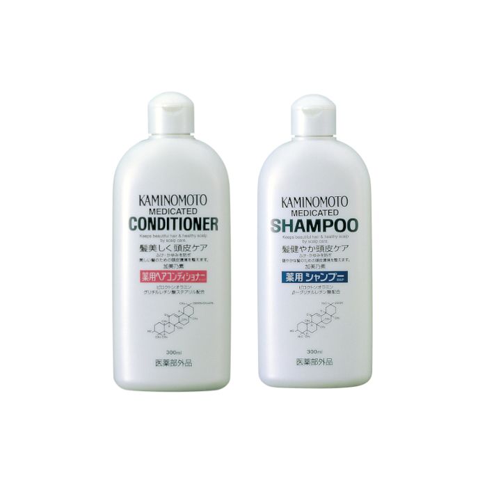KAMINOMOTO Medicated Hair B&P Shampoo & Conditioner Set