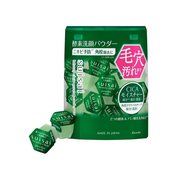Kanebo Suisai Beauty Clear Green Powder Wash - 0.4g x 32pcs