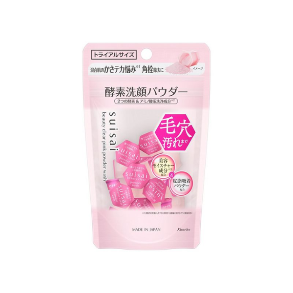 Kanebo Suisai Beauty Clear Pink Powder Wash - 0.4g x 15pcs