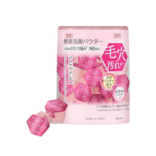 Kanebo Suisai Beauty Clear Pink Powder Wash - 0.4g x 32pcs