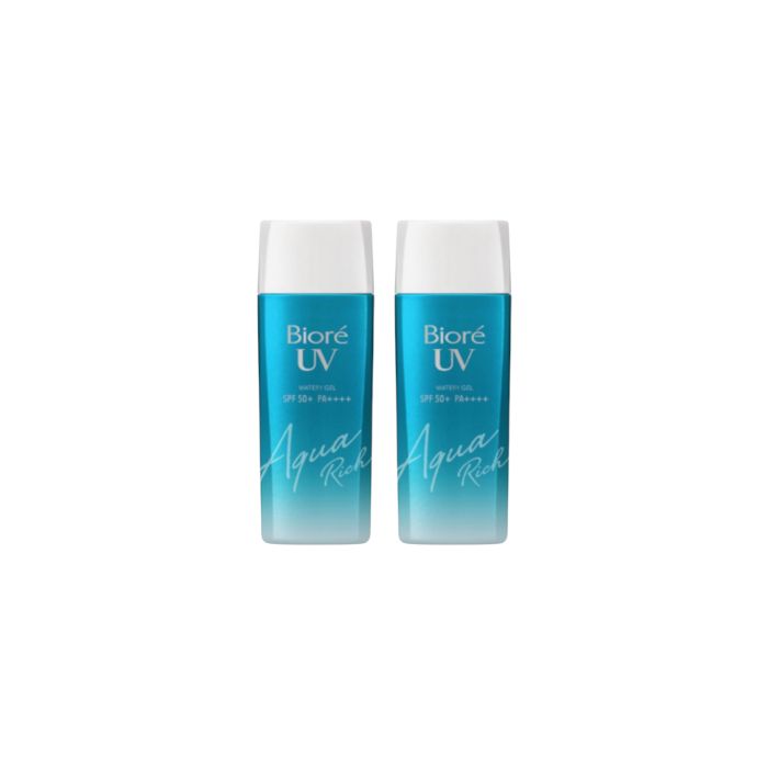 Kao Biore - UV Aqua Rich Watery Gel SPF50+ PA++++ (2019 Edition) - 90ml 2pcs Set