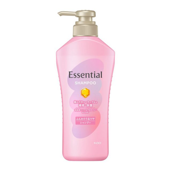 Kao Essential Soft & Shiny Shampoo - 450ml