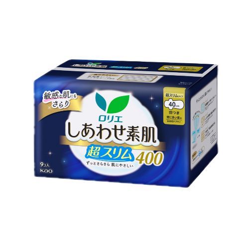 Kao Laurier Shiawase Sokuhada Super Slim Extra Heavy Night Use With Wings 40cm - 9pcs