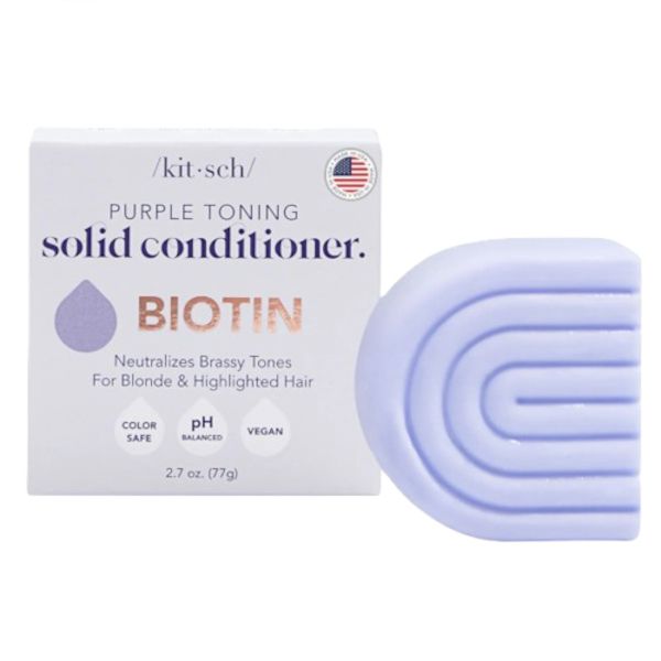 KITSCH Purple Toning Conditioner Bar for Color-Treated & Grey Hair - 77g