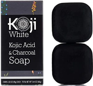 Koji White Kojic Acid & Charcoal Black Soap