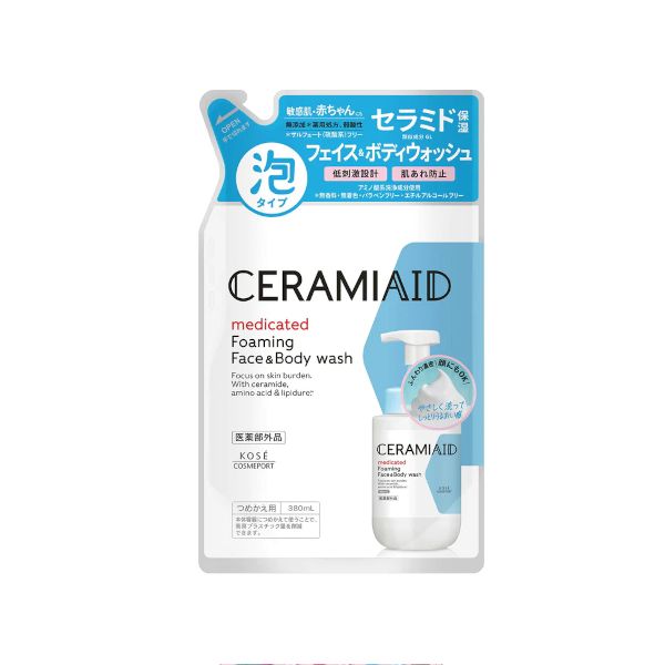 Kose Ceramiaid Medicated Foaming Face & Body Wash (refill) - 380ml