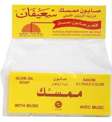 Perfumed olive oil soap with musk