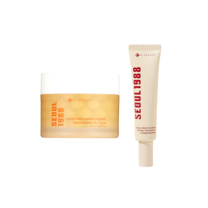 KSECRET SEOUL 1988 Capsule Cream : Niacinamide 5% + Yuja - 50ml (1ea) X Eye Cream : Retinal Liposome 4% + Fermented Bean - 30ml (1ea) Set