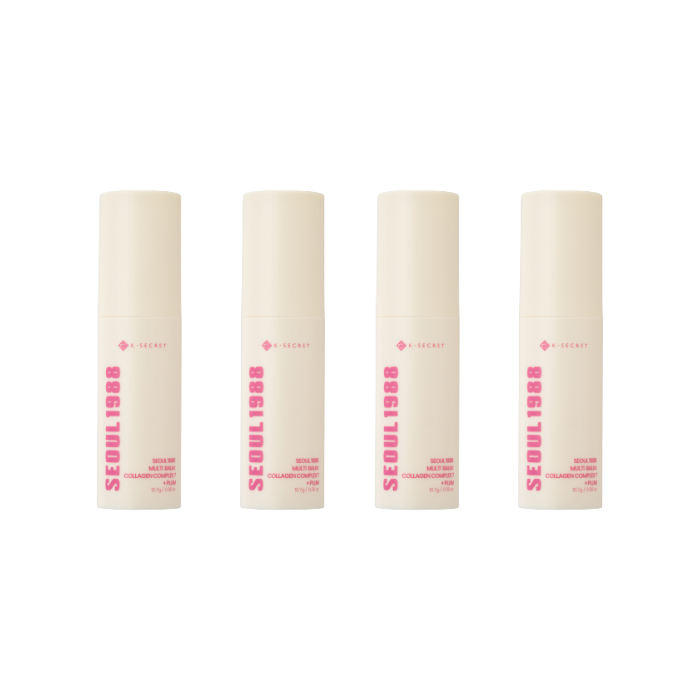 KSECRET SEOUL 1988 Multi Balm : Collagen Complex 7 + Plum - 10.7g (4ea) Set