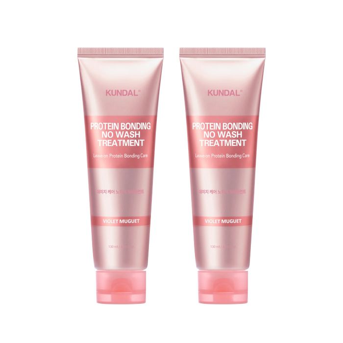 KUNDAL Protein Bonding Care No Wash Treatment - Violet Muguet - 130ml DUO Set