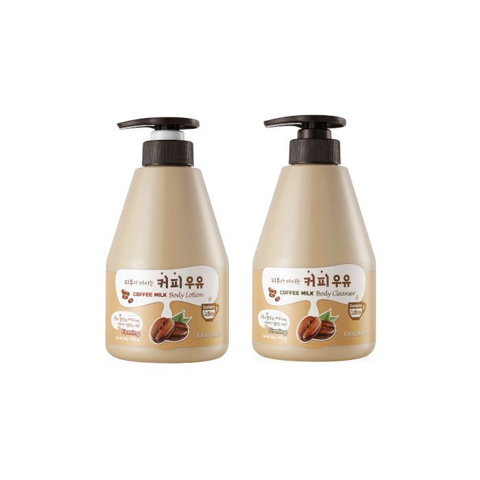 Kwailnara Coffee Milk Body Cleanser + Body Lotion Set