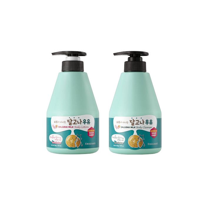 Kwailnara Dalgona Milk Body Cleanser + Body Lotion Set