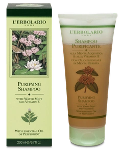 L'Erbolario Purifying Shampoo With Water Mint And Vitamin E
