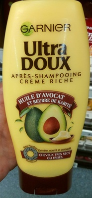 Ultra Doux Après-shampooing Crème Riche Huile d'avocat et Beurre de Karité