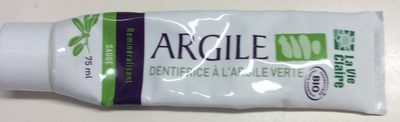 Argile, dentifrice à l'argile verte