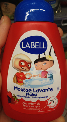 Mousse lavante mains aux parfums de fruits rouges