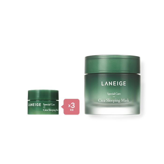 LANEIGE Cica Sleeping Mask - 60ml (1ea) + 10ml (3ea) Set