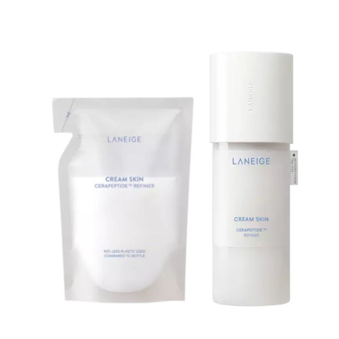 LANEIGE Cream Skin Cerapeptide Refiner - 170ml (1ea) + Refill - 170ml (1ea) Set