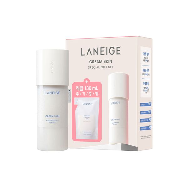 LANEIGE Cream Skin Cerapeptide Refiner + Refill Set - 170ml + 130ml