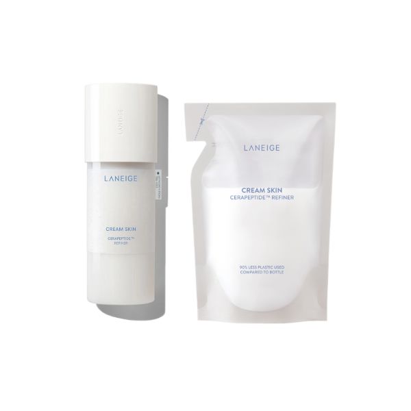 LANEIGE Cream Skin Cerapeptide Refiner + Refill Set - 170ml + 170ml